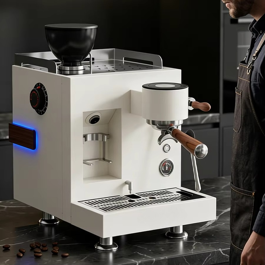 เครื่องชงกาแฟกึ่งอัตโนมัติแบบร - Coffee Grinder Burr Flat บทวิจารณ์และราคา