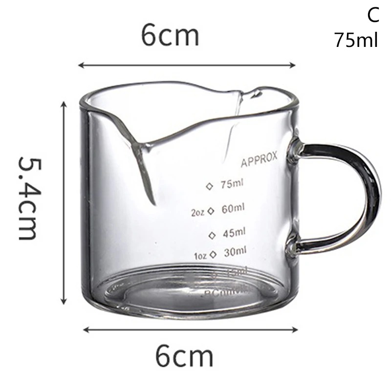 1/2 ชิ้น แก้วเอสเพรสโซ 2.5 ออน - Espresso Shot Glass บทวิจารณ์และราคา