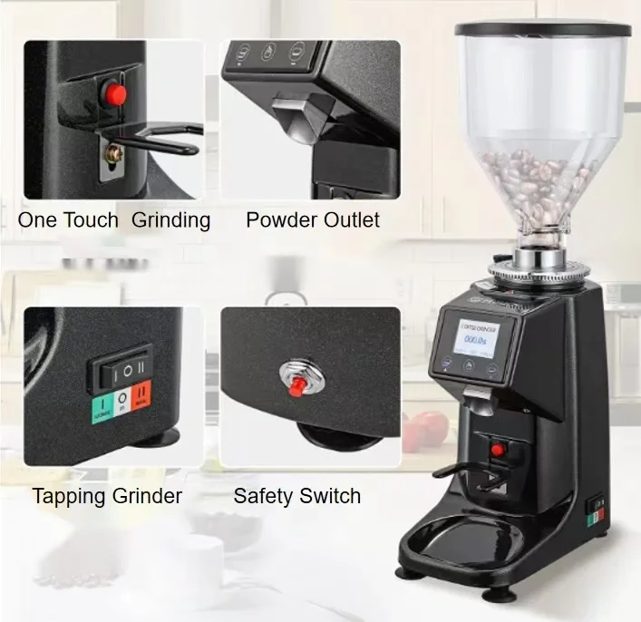 เครื่องบดกาแฟแบบอัตโนมัติขนาด  - Coffee Grinder Burr Flat บทวิจารณ์และราคา